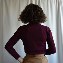 Load image into Gallery viewer, Maglioncino Cashmere Bordeaux Taglia XS
